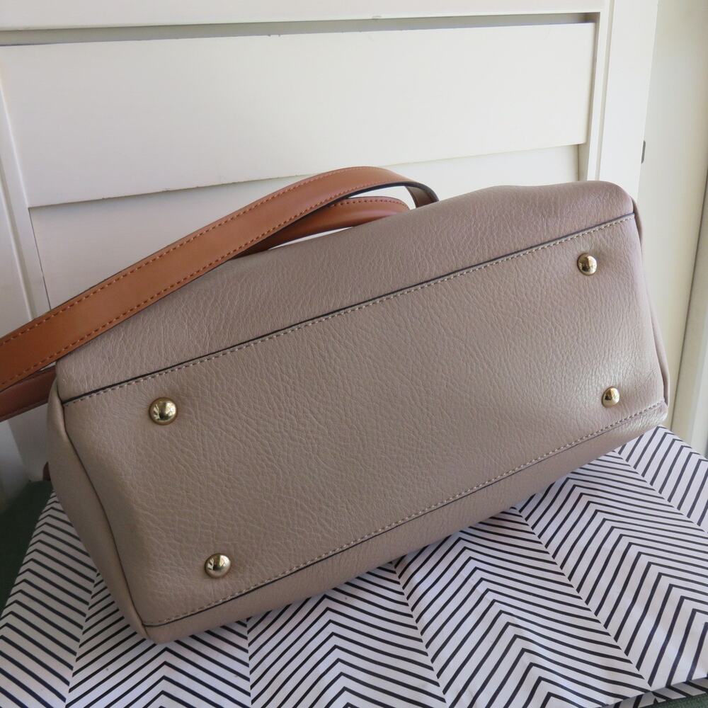 RODE SKO 3-Way Bag Shoulder Bag Faux Leather Gray Coffee Women's - Picture 5 of 12